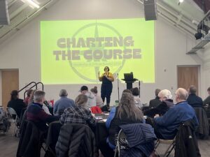 Assembly Vice Chair Anna Brawley speaking to Summit Attendees