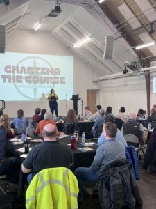 Assembly Vice Chair Anna Brawley speaking to Summit Attendees