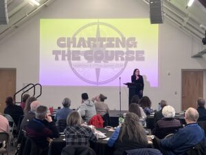 Mayor LaFrance addressing attendees