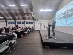 Mike Edgington, FCC Board Chair, welcoming attendees